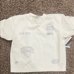 NBA White New York Knicks T-Shirt